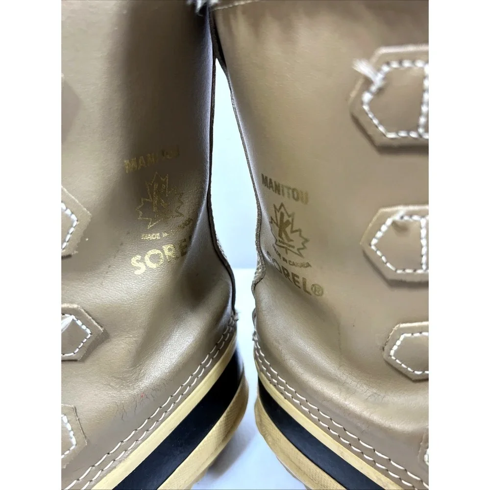 Sorel Women's Vintage Manitou Wool Lined Waterproof Winter Boots‎ Canada Size 8